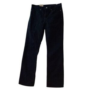 NWT Levis 314 Shaping Straight Leg Mid Rise Corduroy Jeans Black Size 29X30